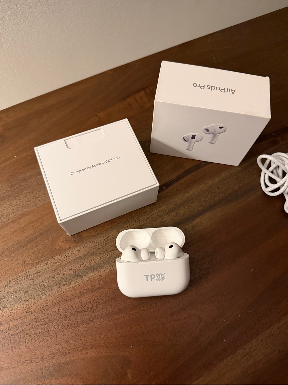 Apple AirPods Pro 3Earbuds in White with Charging Case (Engraved)